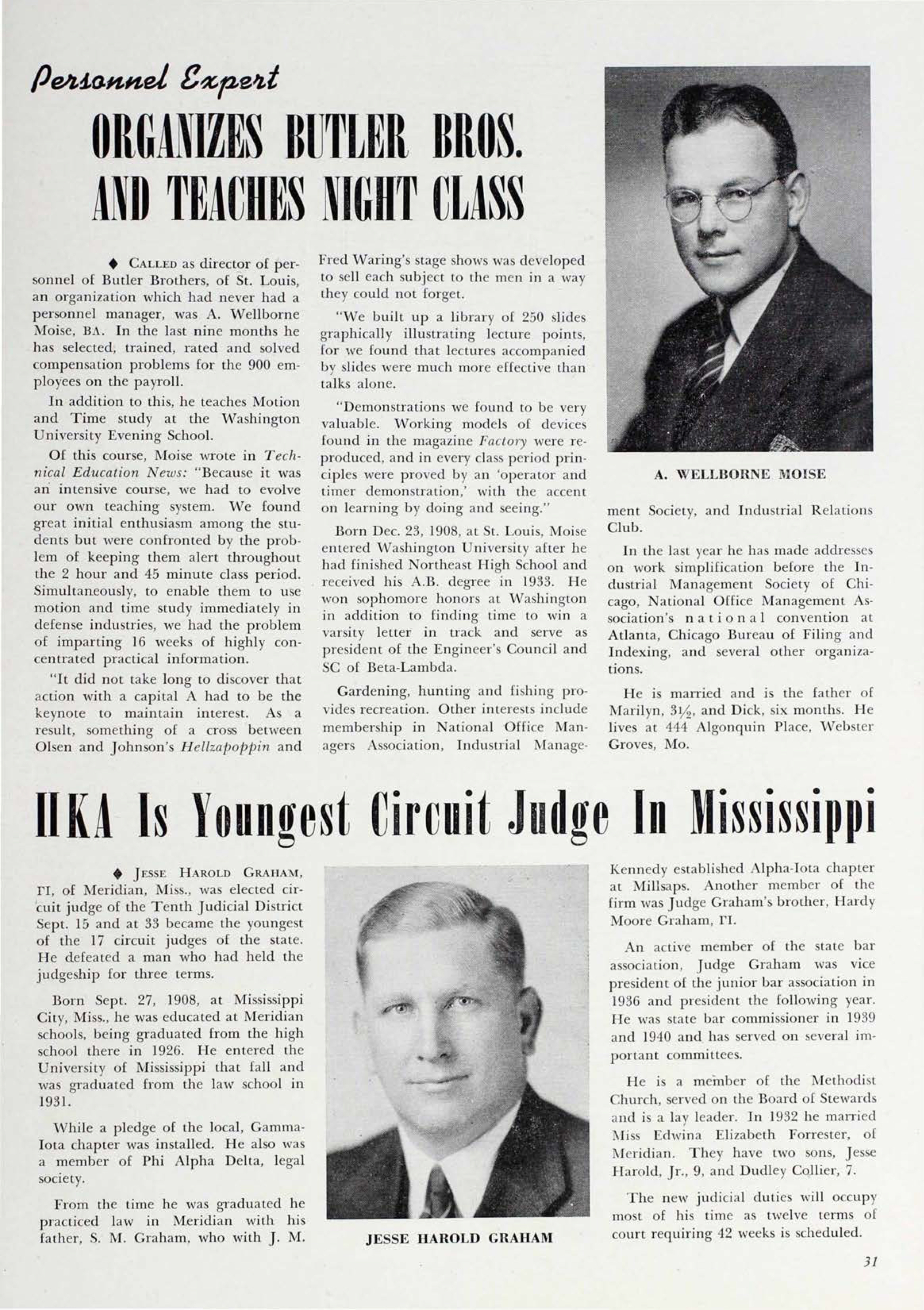 Pi Kappa Alpha is Youngest Circuit Judge in Mississippi